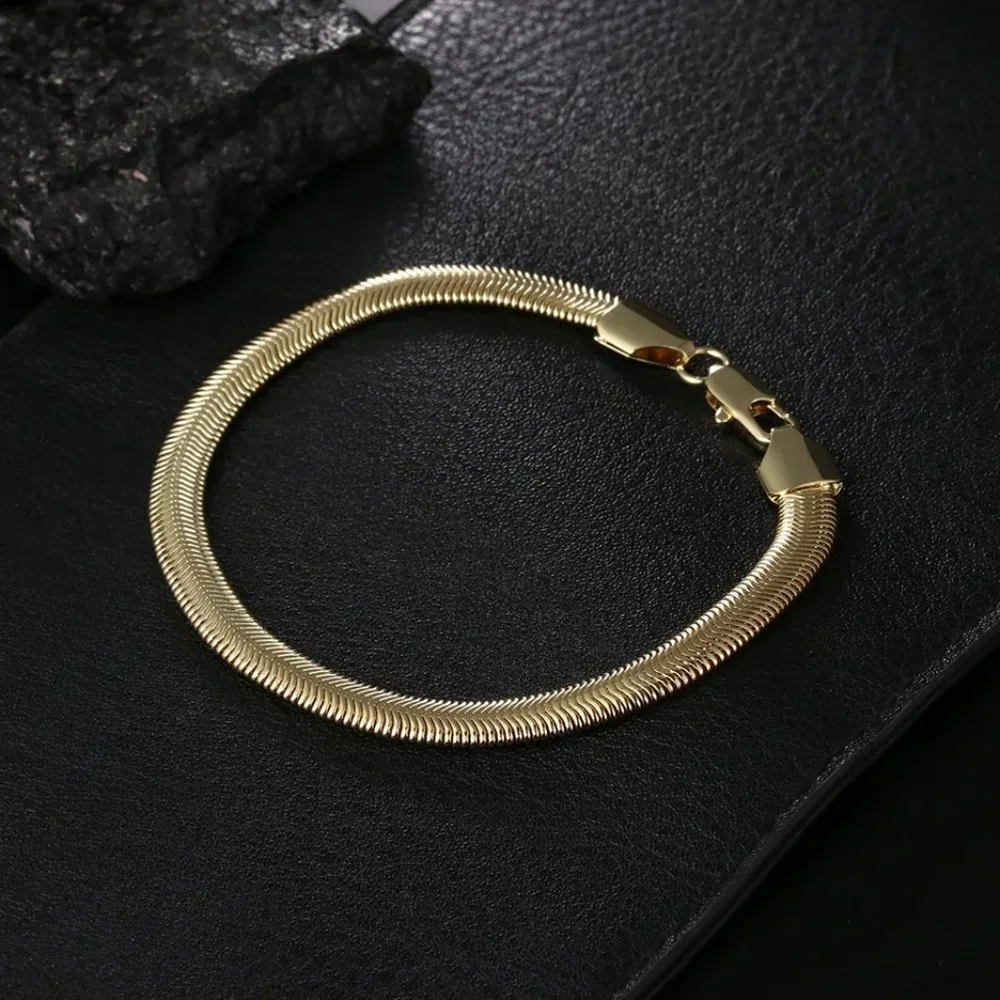 ***New New gold Stamped Snake Bracelet - Picture 2 of 2